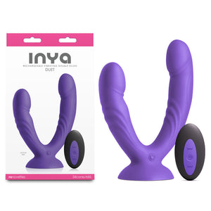 InYa Duet - Vibrating Double Dildo with Wireless Remote - Purple