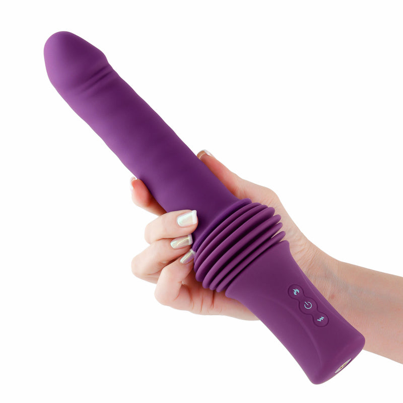 InYa Super Stroker - Thrusting Vibrator with Remote Control & Stand - Purple