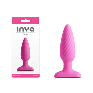 InYa Swirl - Vibrating Butt Plug - Pink