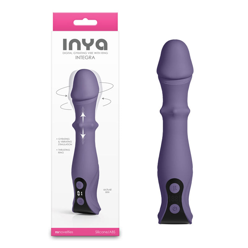 InYa Integra G-Spot Vibrator with Sliding Ring Shaft - Grey