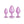 Rear Assets Metallic Butt Plugs Trainer Kit - Iridescent Pink