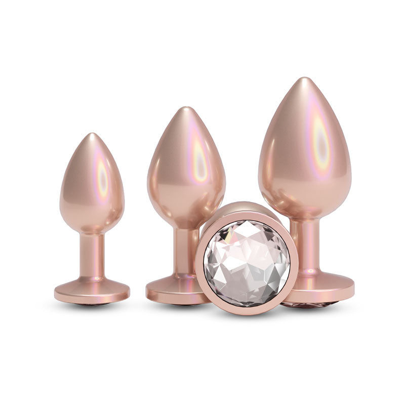 Rear Assets Butt Plugs Anal  Trainer Kit - Iridescent Champagne