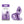 Rear Assets Small Butt Plug - Purple
