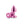 Rear Assets Petite Metal Butt Plug with Pink Round Gem