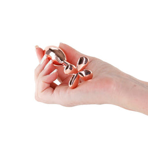 Rear Assets Clover Metallic Butt Plug - Rose Gold
