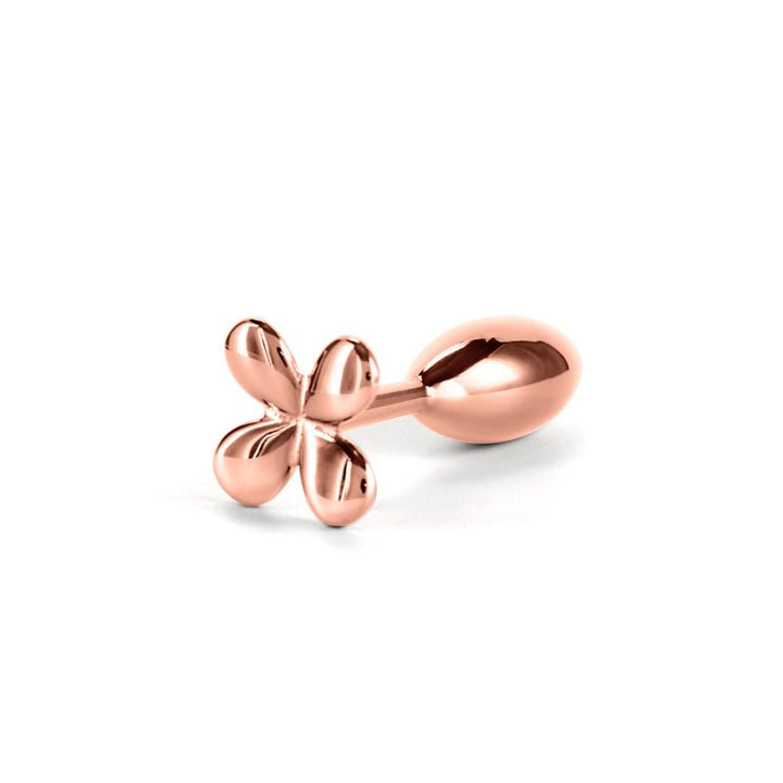 Rear Assets Clover Metallic Butt Plug - Rose Gold