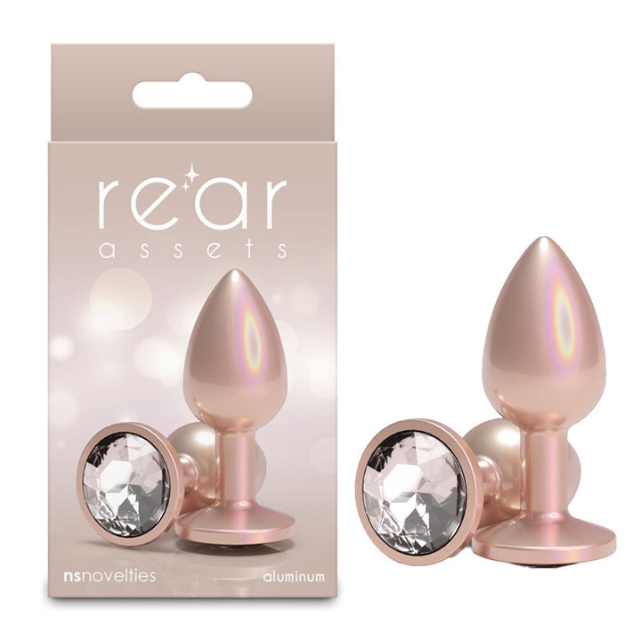 Rear Assets Small Butt Plug - Iridescent Champagne