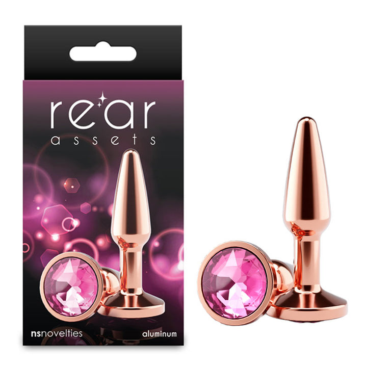 Rear Assets Small Tapered Butt Plug - Rose Gold