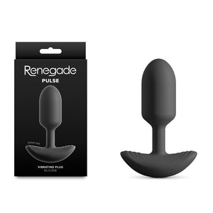 Renegade Pulse - Black Vibrating Butt Plug