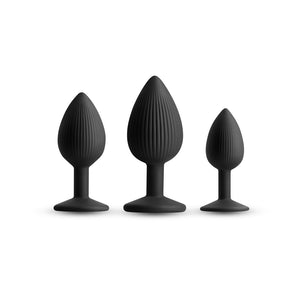Renegade Triple Ace Butt Plug Kit - Black