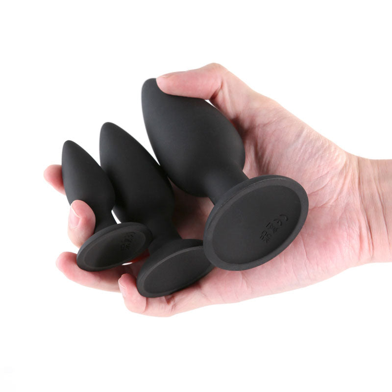 Renegade Triple Strike Butt Plugs Kit - Black