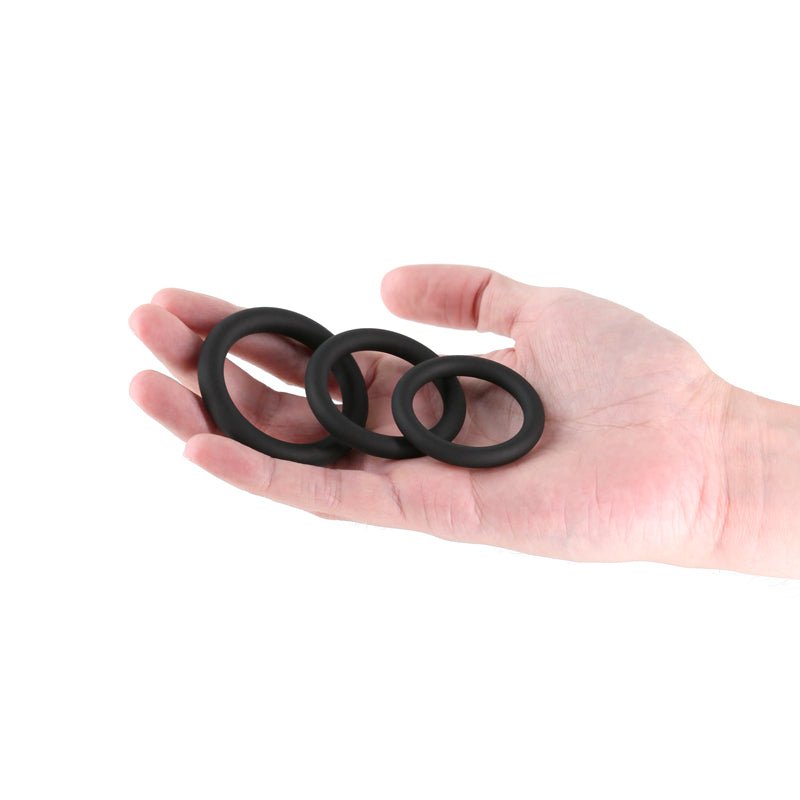 Renegade Slim Cock Rings - Black - 3 Sizes