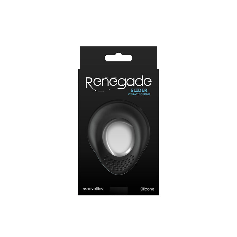 Renegade Slider - Vibrating Cock Ring - Black