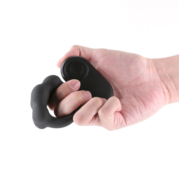 Renegade Rocket Ring -  Vibrating Cock Ring with Remote - Black
