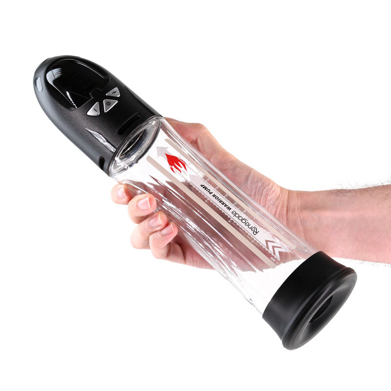Renegade Warrior Pump - Waterproof Automatic Penis Pump - Black