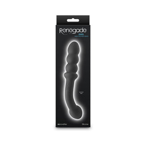 Renegade Duel - Vibrating Double Ended Anal Wand - Black