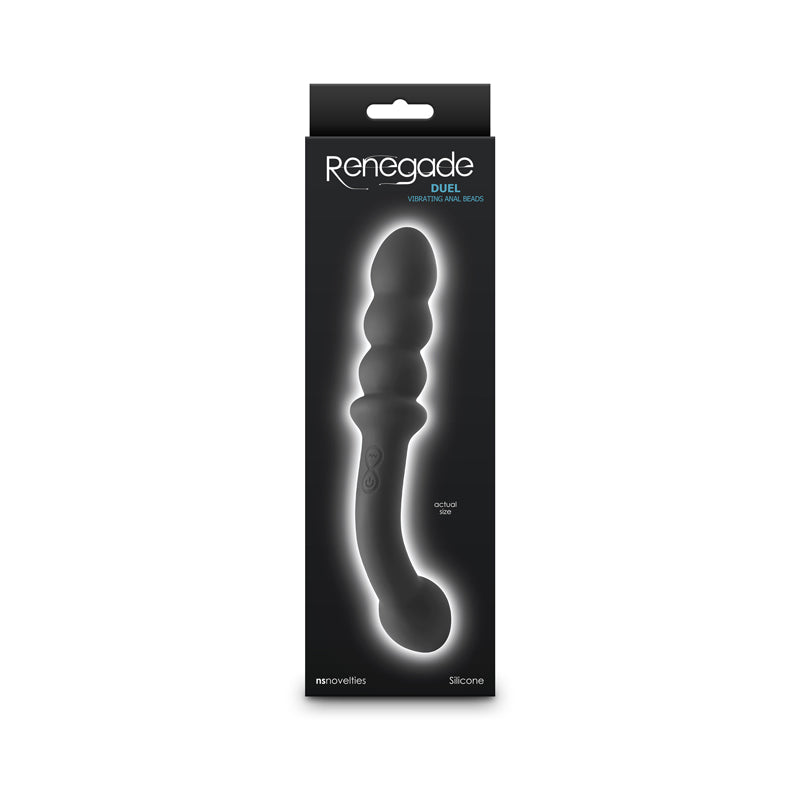 Renegade Duel - Vibrating Double Ended Anal Wand - Black