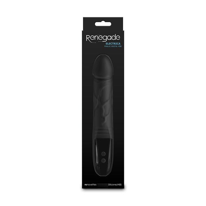 Renegade Electrica Vibrating Dildo - Black