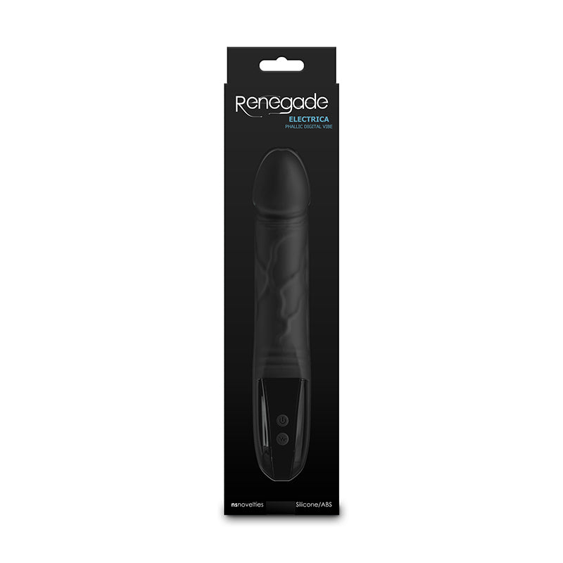 Renegade Electrica Vibrating Dildo - Black