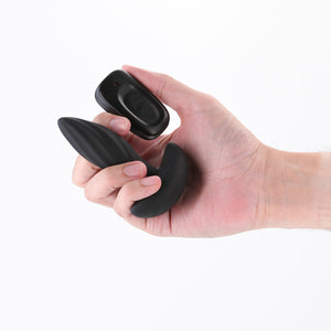Renegade Flash -  10.3cm Vibrating Black Butt Plug