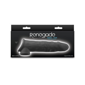 Renegade Annex Realistic Penis Extension Sleeve - Thin - Black