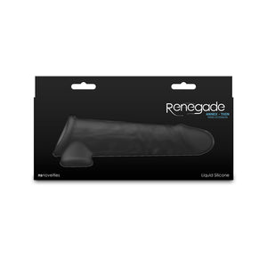 Renegade Annex Realistic Penis Extension Sleeve - Thin - Black