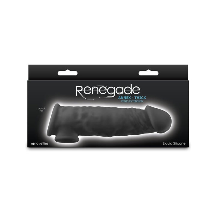 Renegade Annex - Thick - Black - Penis Extender Sleeve