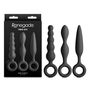 Renegade Trio Kit - Black Butt Plugs - Set of 3