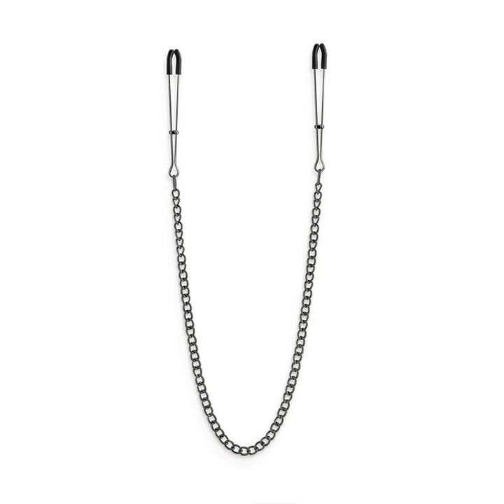 Bound Gunmetal Nipple Clamps with Chain