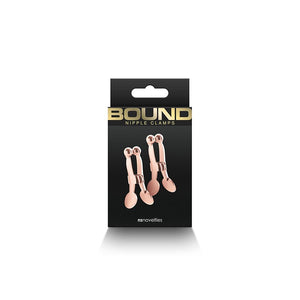 Bound Rose Gold Nipple Clamps