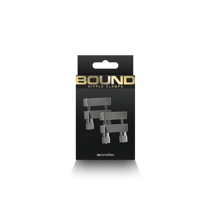 Bound Nipple Clamps - V1 - Gunmetal - Set of 2