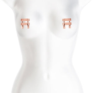 Bound Nipple Clamps - V1 - Rose Gold - Set of 2 