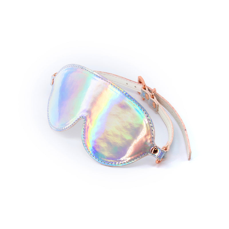 Cosmo Bondage Blindfold - Metallic Rainbow