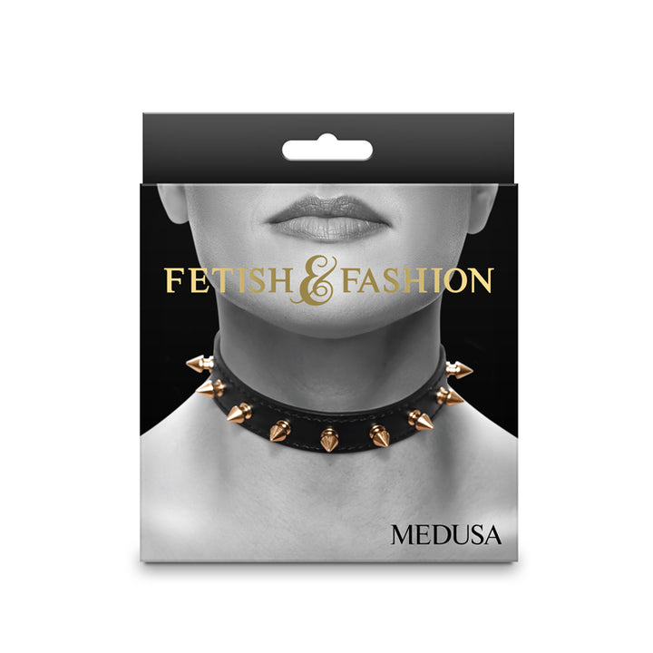 Fetish & Fashion - Medusa Spiked Collar - Black