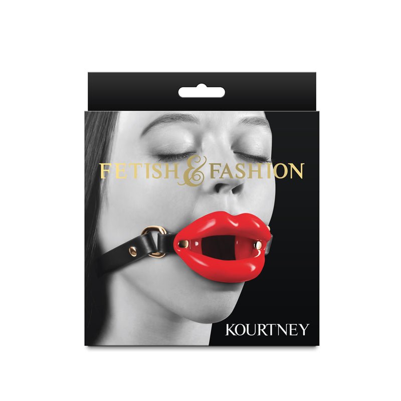 Fetish & Fashion - Kourtney Red Lips Open Gag