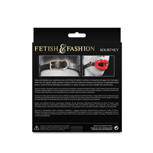 Fetish & Fashion - Kourtney Red Lips Open Gag