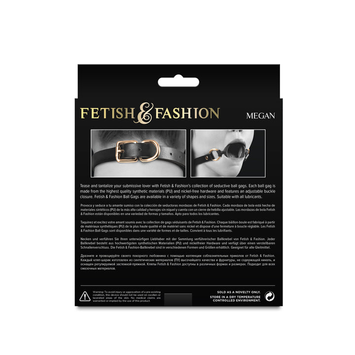 Fetish & Fashion - Megan Ball Gag - Black