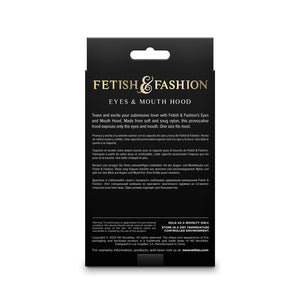 Fetish & Fashion - Eyes & Mouth Hood - White