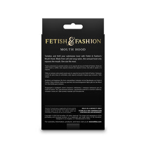 Fetish & Fashion - Mouth Hood - Black