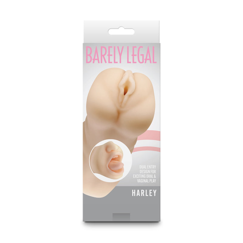 Barely Legal - Harley - Flesh Dual Ended Vagina & Mouth Stroker