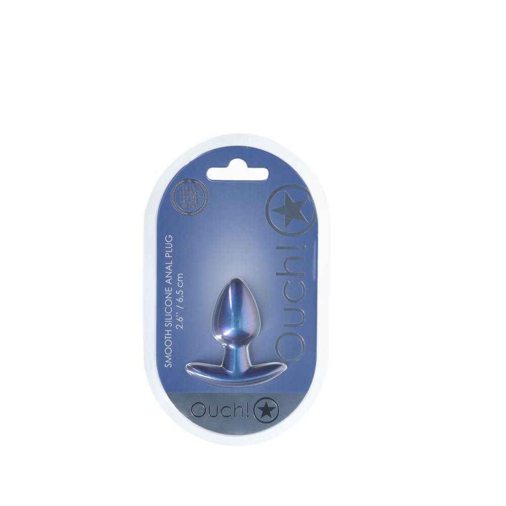 Ouch! Anal Plug - Small - Metallic Blue