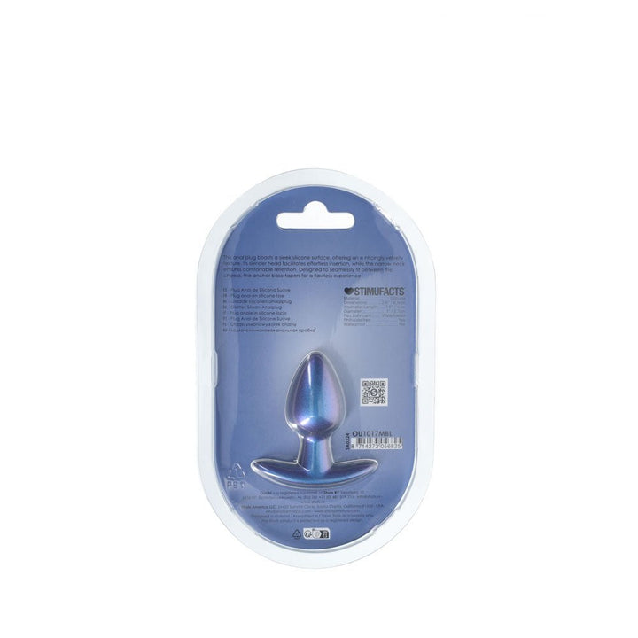 Ouch! Anal Plug - Small - Metallic Blue