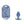 Ouch! Anal Plug - Medium - Metallic Blue