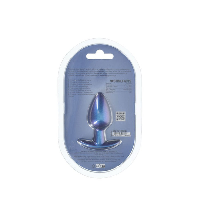 Ouch! Anal Plug - Medium - Metallic Blue