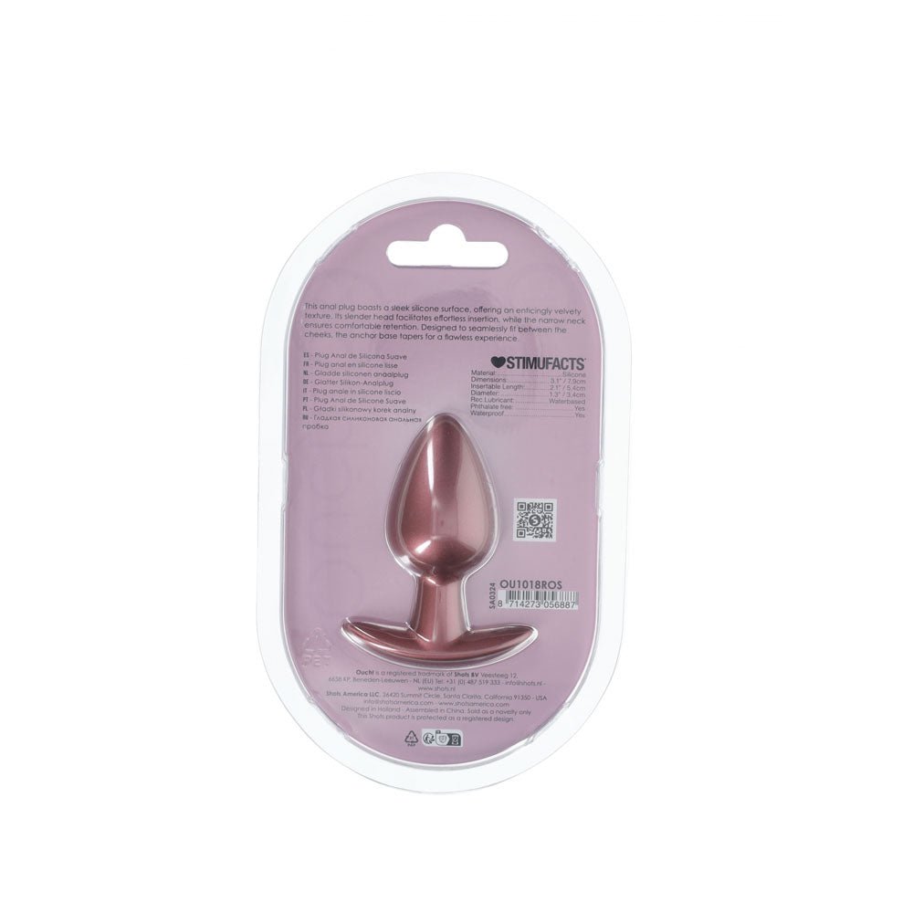 Ouch! Anal Plug - Medium - Rose Gold