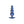Ouch! Beaded Anal Plug - Metallic Blue