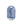 Ouch! Oval Anal Plug - Metallic Blue