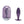 Ouch! Oval Anal Plug - Metallic Purple