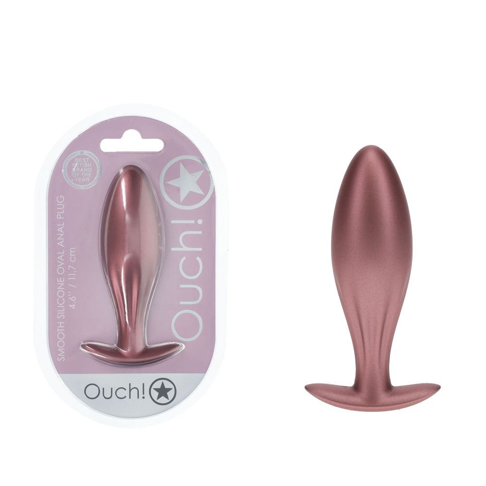 Ouch! Oval Anal Plug - Rose Gold