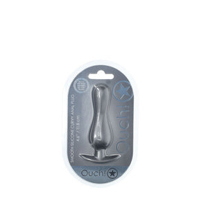 Ouch! Curvy Anal Plug - Gun Metal